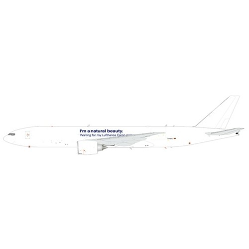 JC40031A - 1/400 LUFTHANSA CARGO BOEING 777-200LRF NATURAL BEAUTY FLAP DOWN REG: D-ALFJ WITH ANTENNA