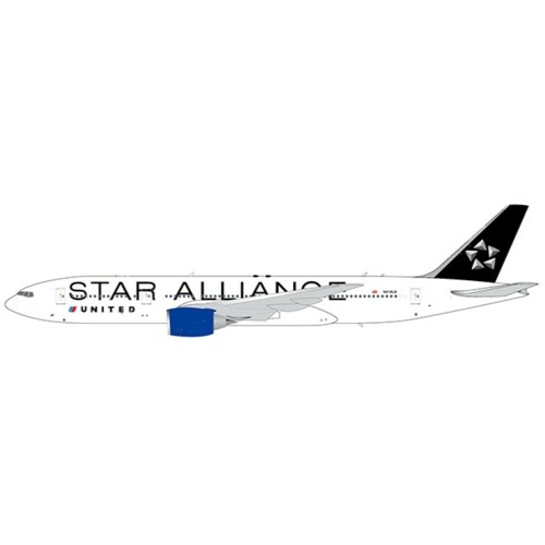 JC40080 - 1/400 UNITED AIRLINES BOEING 777-200(ER) STAR ALLIANCE LIVERY REG: N218UA WITH ANTENNA