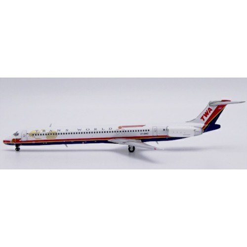 JC40187 - 1/400 TRANS WORLD AIRLINES MCDONNELL DOUGLAS MD-83 WINGS OF PRIDE REG: EI-BWD WITH ANTENNA
