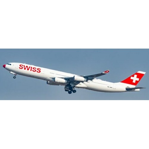 JC40203 - 1/400 SWISS AIRBUS A340-300 RED NOSE REG: HB-JMA WITH ANTENNA
