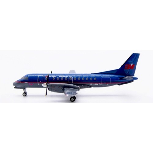 JC40237 - 1/400 BRITISH MIDLAND AIRWAYS SAAB 340B REG: G-GNTI