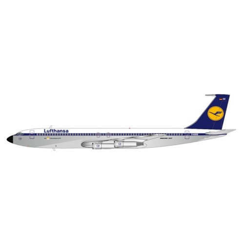 JC40476 - 1/400 LUFTHANSA BOEING 707-300 POLISHED REG: D-ABOX WITH ANTENNA
