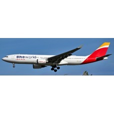 JC40619 - 1/400 IBERIA AIRBUS A330-200 ONEWORLD REG: EC-MYA WITH ANTENNA