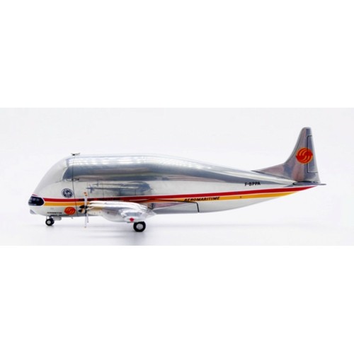JC40693 - 1/400 AIRBUS INDUSTRIE (AEROMARITIME) AERO SPACELINES 337SGT SUPER GUPPY TURBINE POLISHED REG: F-GPPA WITH ANTENNA