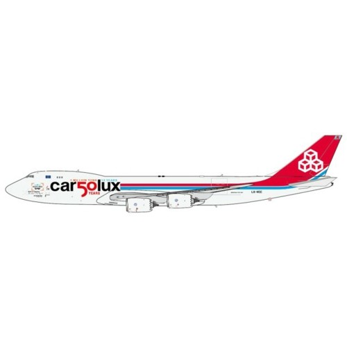 JC40871 - 1/400 CARGOLUX BOEING 747-8F CAR50LUX AIR SILK ROAD REG: LX-VCC WITH ANTENNA