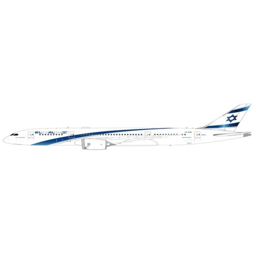 JC4259A - 1/400 EL AL ISRAEL AIRLINES BOEING 787-8 DREAMLINER FLAP DOWN REG: 4X-ERB WITH ANTENNA