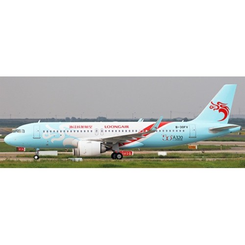 JC4285 - 1/400 LOONGAIR AIRBUS A320 50TH A320 FOR LOONGAIR REG: B-30FV WITH ANTENNA