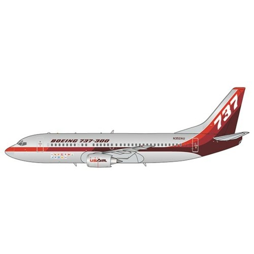 JC4487 - 1/400 BOEING COMPANY BOEING 737-300 FARNBOROUGH AIR SHOW 1984 REG: N352AU WITH ANTENNA