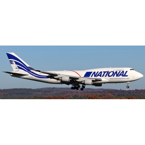 JC4490 - 1/400 NATIONAL AIRLINES BOEING 747-400(BCF) REG: N756CA WITH ANTENNA