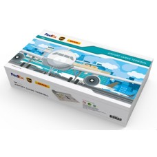 JCAAACT4001 - 1/400 AIRPORT CARGO TERMINAL DISPLAY CASE WITH APRON