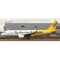JCEW2320014 - 1/200 PEACH AVIATION AIRBUS A320 FLY PEACH TO AMAMI REG: JA08VA WITH STAND