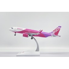 JCEW232N005 - 1/200 PEACH AVIATION AIRBUS A320NEO REG: JA201P WITH STAND
