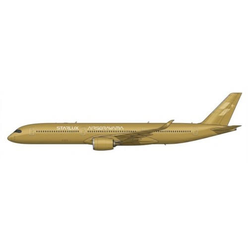 JCEW235K004A - 1/200 STARLUX AIRLINES AIRBUS A350-1000XWB AIRSORAYAMA GOLD REG: B-58554 FLAPS DOWN WITH STAND