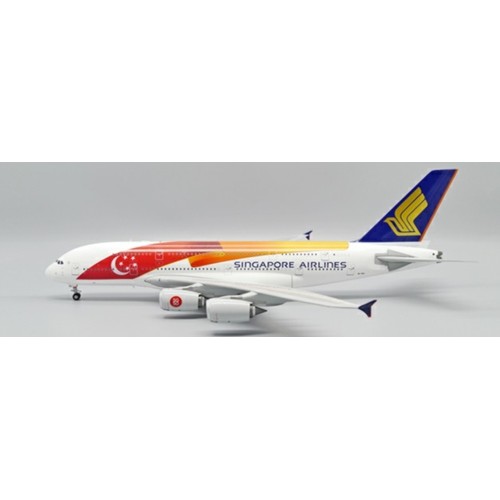 JCEW2388011 - 1/200 SINGAPORE AIRLINES AIRBUS A380 SG50 REG: 9V-SKJ WITH STAND