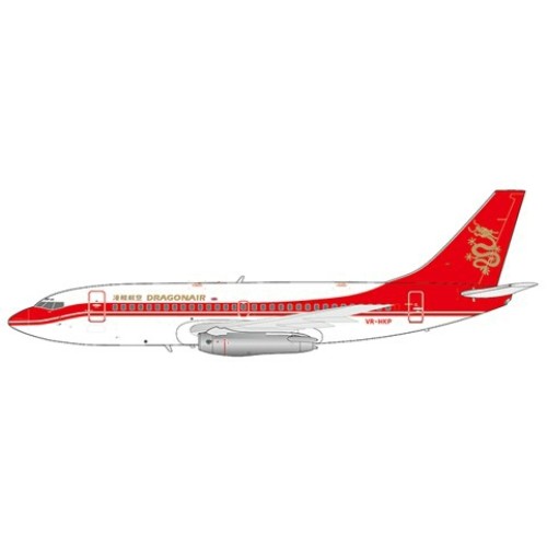 JCEW2732004 - 1/200 DRAGONAIR BOEING 737-200 REG: VR-HKP WITH STAND