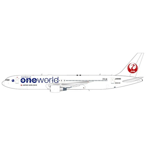 JCEW2763003 - 1/200 JAPAN AIRLINES BOEING 767-300 'ONEWORLD LIVERY' REG JA8980 WITH STAND