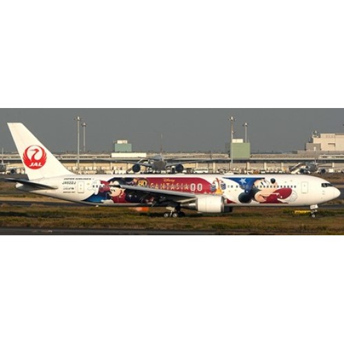 JCEW2763006 - 1/200 JAPAN AIRLINES BOEING 767-300(ER) DISNEY FANTASIA LIVERY REG: JA622J WITH STAND