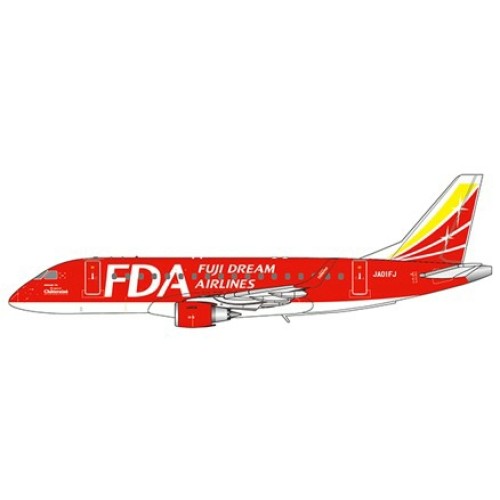 JCEW4170003 - 1/400 FUJI DREAM AIRLINES EMBRAER 170-100STD RED COLOR REG: JA01FJ WITH ANTENNA LIMITED 180PCS