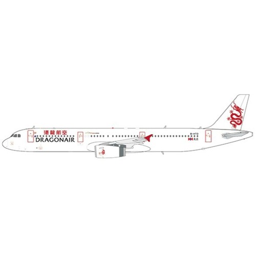 JCEW4321001 - 1/400 DRAGONAIR AIRBUS A321 REG: B-HTD WITH ANTENNA