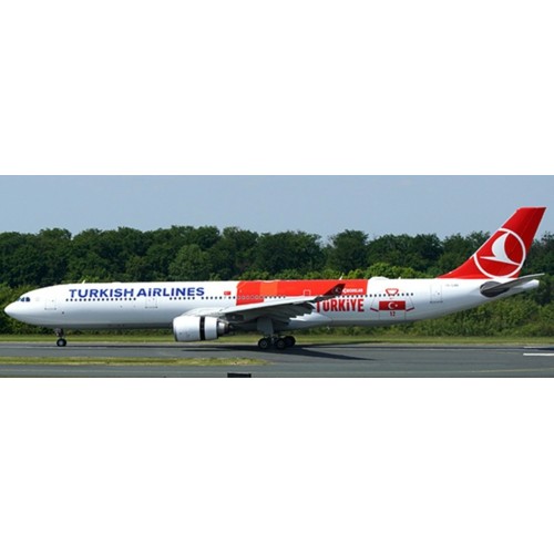 JCEW4333011 - 1/400 TURKISH AIRLINES AIRBUS A330-300 TARIHI FORMA LIVERY WITH ANTENNA