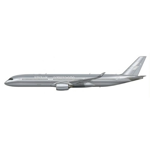 JCEW435K003A - 1/400 STARLUX AIRLINES AIRBUS A350-1000XWB AIRSORAYAMA SILVER REG: B-58553 FLAPS DOWN WITH ANTENNA