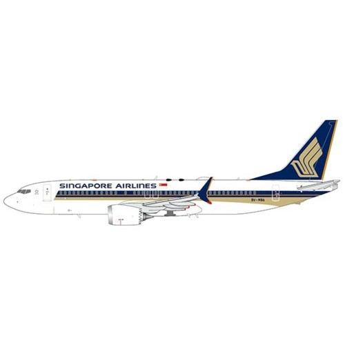 JCEW438M005 - 1/400 SINGAPORE AIRLINES BOEING 737-8 MAX REG: 9V-MBA WITH ANTENNA