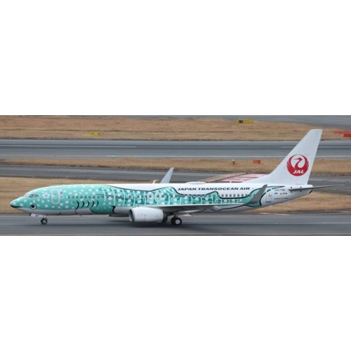 JCEW4738013 - 1/400 JAPAN TRANSOCEAN AIR BOEING 737-800 YUI JINBEI JET REG: JA07RK WITH ANTENNA NEW TOOLING