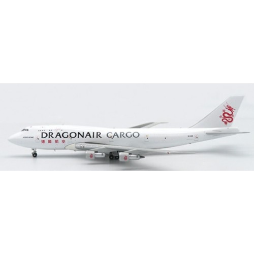 JCEW4743001 - 1/400 DRAGONAIR BOEING 747-300M(SF) 20TH ANNIVERSARY REG: B-KAB WITH ANTENNA