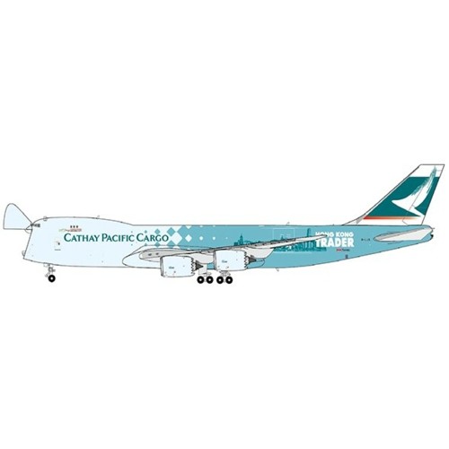 JCEW4748005 - 1/400 CATHAY PACIFIC CARGO BOEING 747-8F HONG KONG TRADER LIVERY REG: B-LJA WITH ANTENNA
