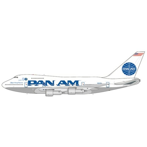 JCEW474S003 - 1/400 PAN AM BOEING 747SP CLIPPER YOUNG AMERICA 50TH REG: N533PA WITH ANTENNA