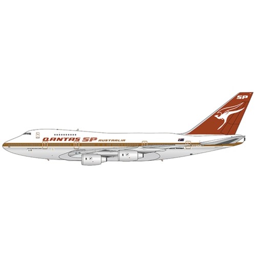 JCEW474S005 - 1/400 QANTAS BOEING 747SP REG: VH-EAA WITH ANTENNA