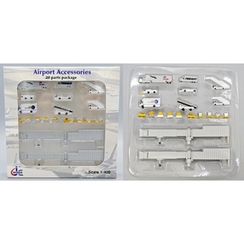 JCGSESETA - 1/400 AIRPORT ACCESSORIES 20 PARTS PACKAGE