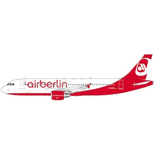 JCLH2201 - 1/200 AIR BERLIN AIRBUS A320 LAST FLIGHT REG: D-ABNW WITH STAND