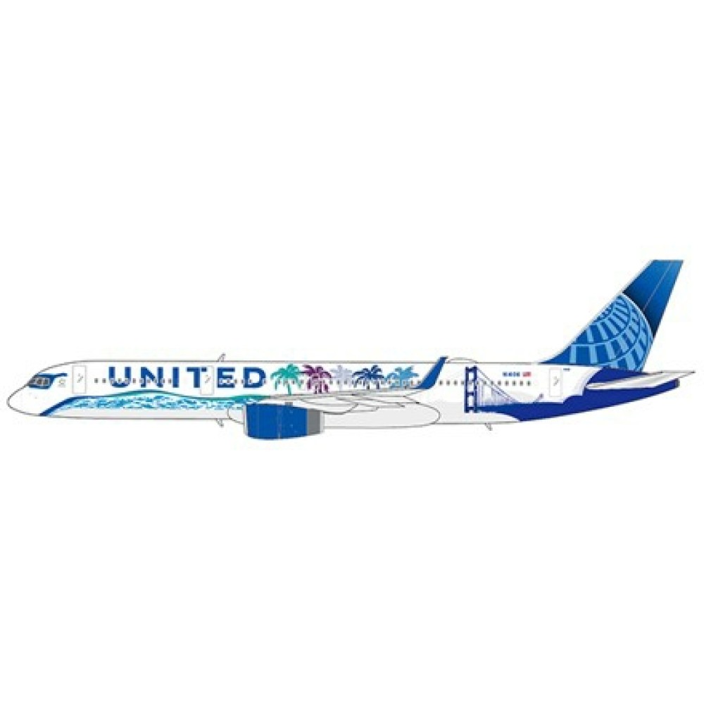 Details about   JC LH2268 1/200 UNITED AIRLINES B757-200 HER ART HERE-CALIFORNIA LIVERY N14106 