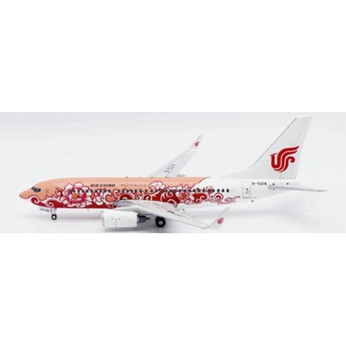JCLH2363 - 1/200 AIR CHINA BOEING 737-700 BROWN PEONY REG: B-5214 WITH STAND