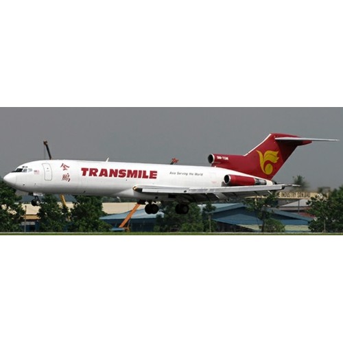 JCLH2439 - 1/200 TRANSMILE AIR SERVICES BOEING 727-200F(ADV) REG: 9M-TGM WITH STAND