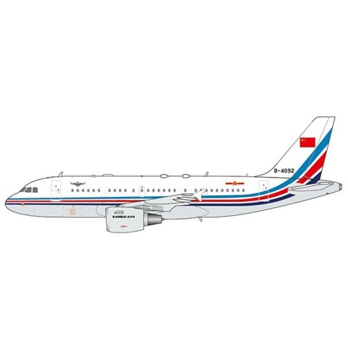 JCLH4123 - 1/400 CHINA AIR FORCE AIRBUS A319 REG: B-4092 WITH ANTENNA
