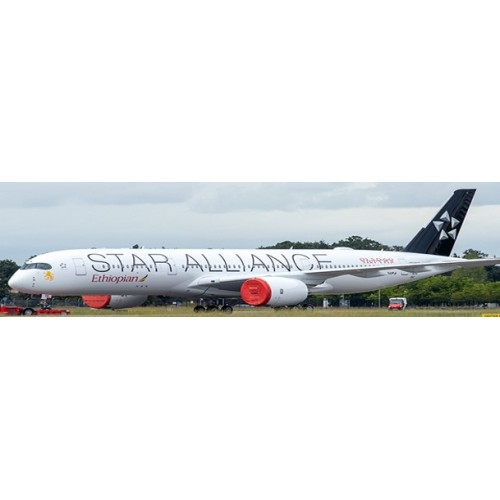 JCLH4275 - 1/400 ETHIOPIAN AIRLINES AIRBUS A350-900XWB STAR ALLIANCE LIVERY REG: ET-AYN WITH ANTENNA