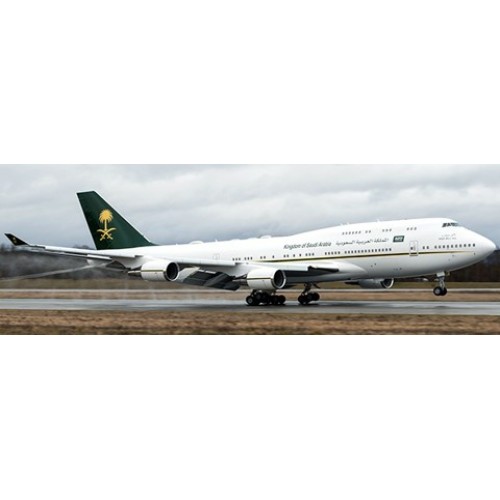 JCLH4287A - 1/400 SAUDI ROYAL AVIATION BOEING 747-400 FLAP DOWN REG: HZ-HM1 WITH ANTENNA
