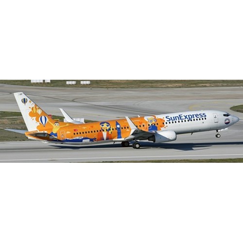 JCLH4288 - 1/400 SUNEXPRESS BOEING 737-800 PROUDLY FLYING BOEING REG: TC-SPF WITH ANTENNA