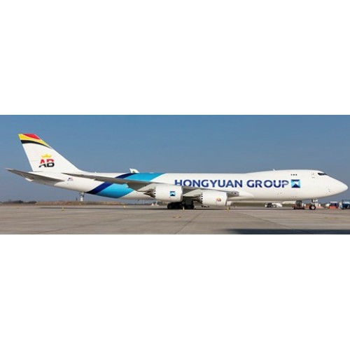 JCLH4315C - 1/400 AIR BELGIUM BOEING 747-8F HONGYUAN GROUP INTERACTIVE SERIES REG: OE-LFC WITH ANTENNA