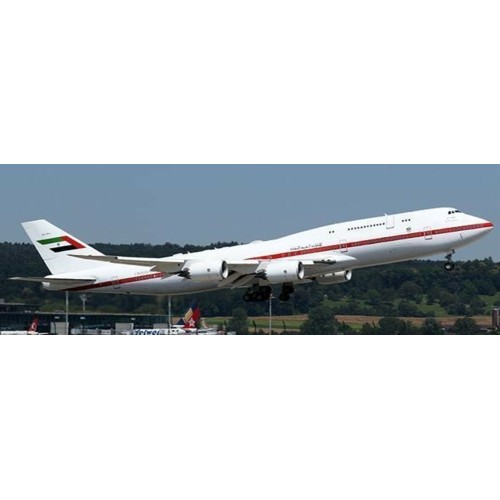JCLH4354 - 1/400 ABU DHABI AMIRI FLIGHT BOEING 747-8(BBJ) REG: A6-PFA WITH ANTENNA