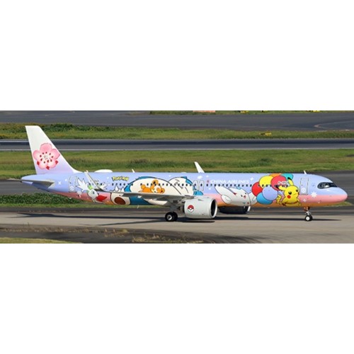 JCSA2025 - 1/200 CHINA AIRLINES AIRBUS A321NEO 'PIKACHU JET CL' REG B-18101 WITH STAND