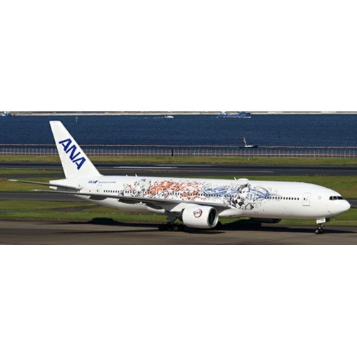 JCSA2027 - 1/200 ALL NIPPON AIRWAYS BOIEING 777-200 ER 'DEMON SLAYER: KIMETSU NO YAIBA LIVERY' REG JA745A WITH STAND