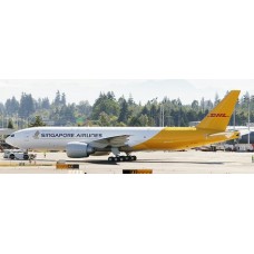 JCSA4011 - 1/400 SINGAPORE AIRLINES BOEING 777-200LRF REG: 9V-DHA WITH ANTENNA