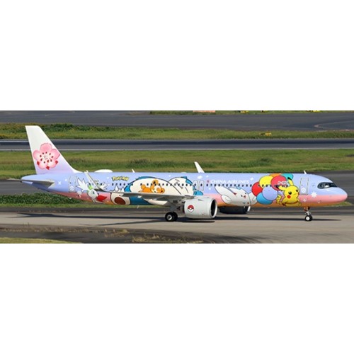 JCSA4013 - 1/400 CHINA AIRLINES AIRBUS A321NEO 'PIKACHU JET CL' REG B-18101 WITH ANTENNA