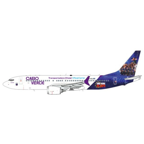 JCSA4134 - 1/400 CABO VERDE AIRLINES 737 MAX 8 CABO VERDE NA COPA REG: D4-CCJ WITH ANTENNA