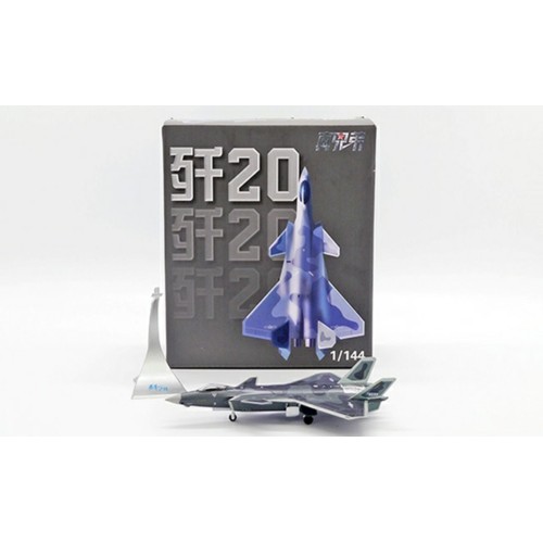 JCW2014401 - 1/144 PEOPLES LIBERATION ARMY AIR FORCE CHENGDU J-20 REG 78233 WITH STAND
