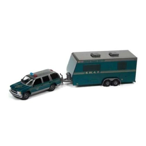 JLBT016B-2 - 1/64 1997 CHEVY TAHOE WITH CAMPER TRAILER TRUCK AND TRAILER