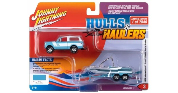 Johnny Lightning Modellino 1:64 – International Scout II 1979 Con Rimorchio E Barca Malibu – Collezione JLSP205A - 5